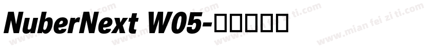 NuberNext W05字体转换